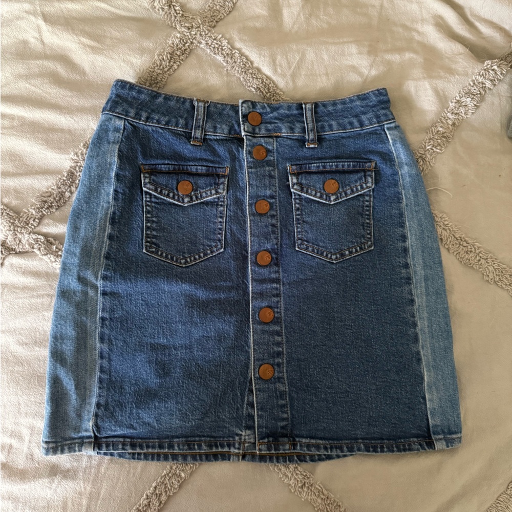 Madewell Jean Skirt